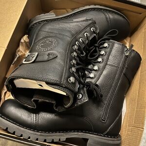 Harley Davidson Waterproof Balsa Skull black boots